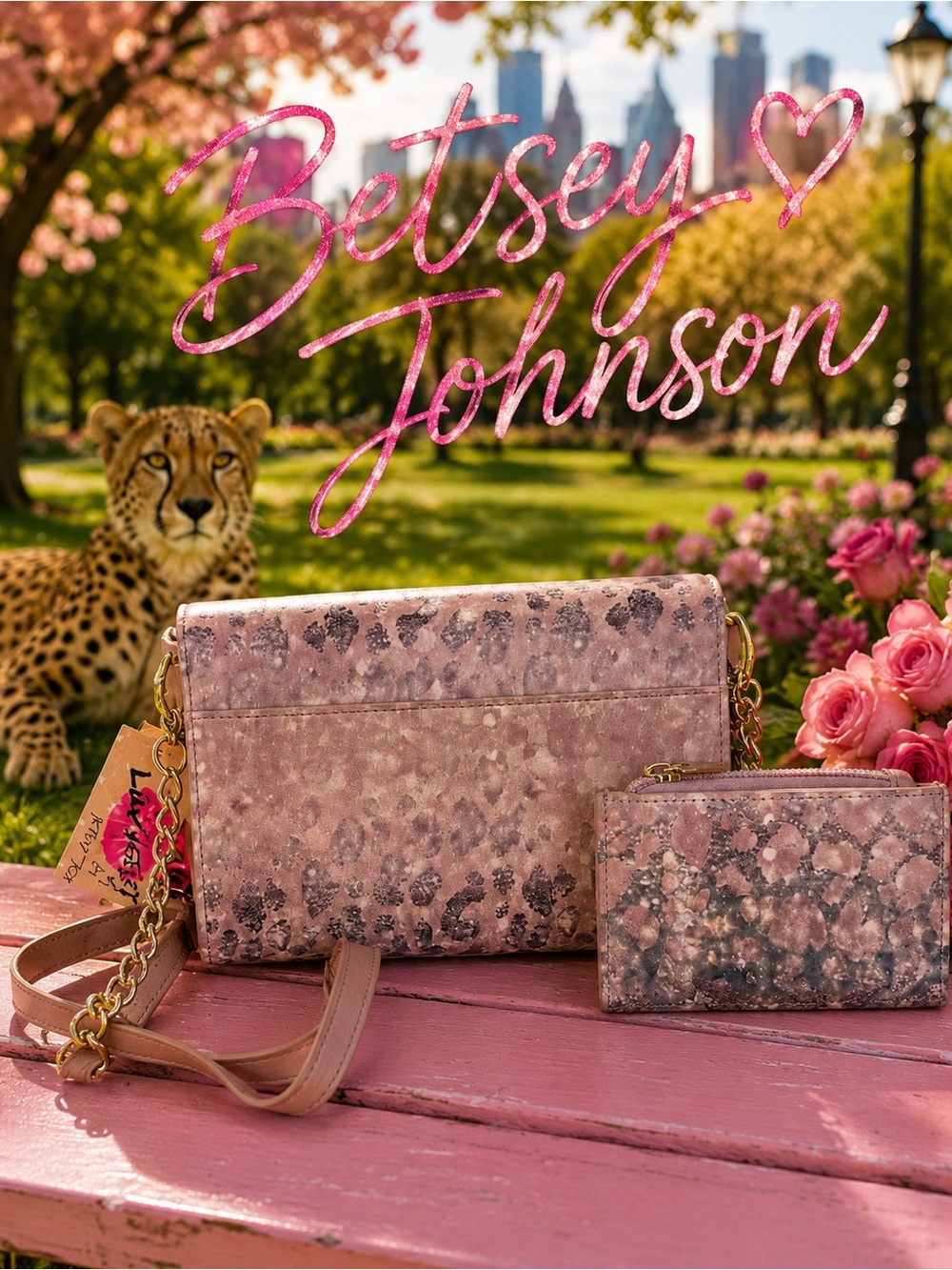 Luv Betsey by Betsey Johnson LBFANCY Envelope Wallet Crossbody Bag - Picture 2 of 4